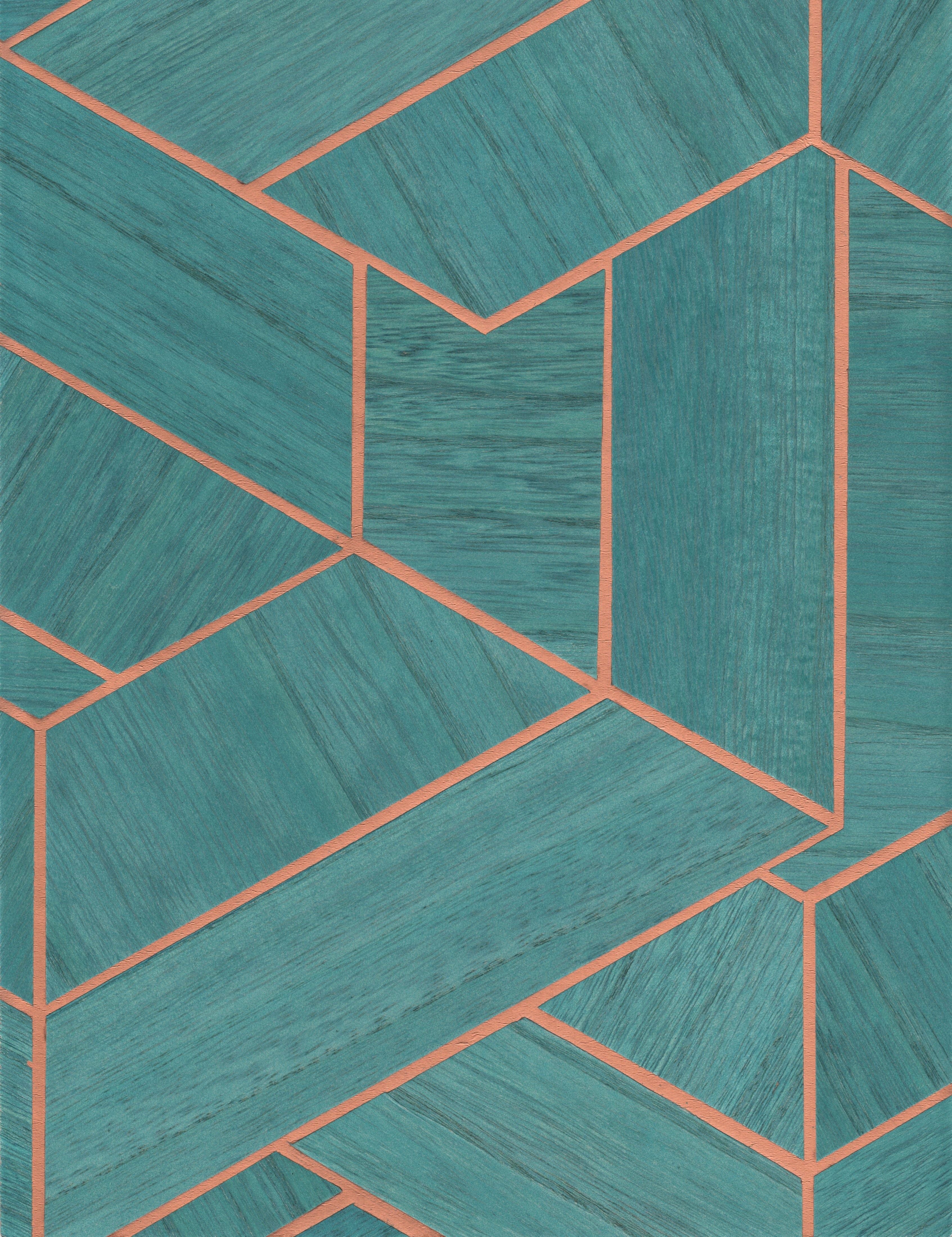 Linnea fabric in capri sea color - pattern number SHS10305 - by Seabrook in the Handmade Selection collection