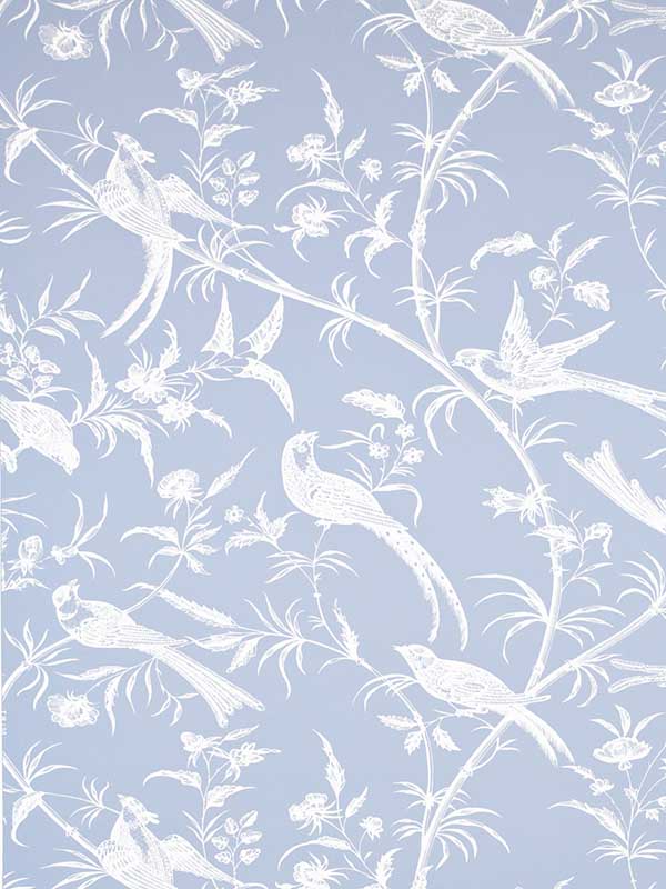 Bengali wallpaper in periwinkle color - pattern number BR-69135.234.0 - by Brunschwig and Fils in the  collection