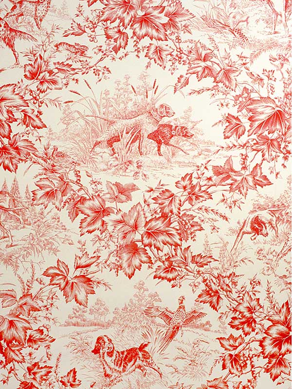 On Point wallpaper in red color - pattern number BR-69265.166.0 - by Brunschwig and Fils in the  collection