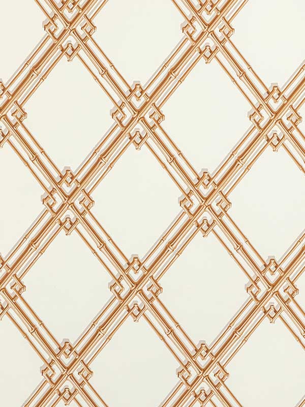 Treillage De Bambou wallpaper in gold color - pattern number BR-69411.4.0 - by Brunschwig and Fils in the  collection