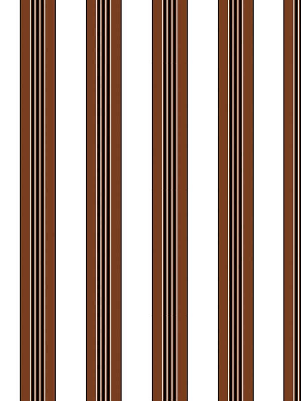 Rayure Lione fabric in chocolate color - pattern number P8015104.6.0 - by Brunschwig and Fils in the  collection