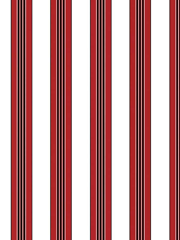 Rayure Lione fabric in red color - pattern number P8015104.9.0 - by Brunschwig and Fils in the  collection