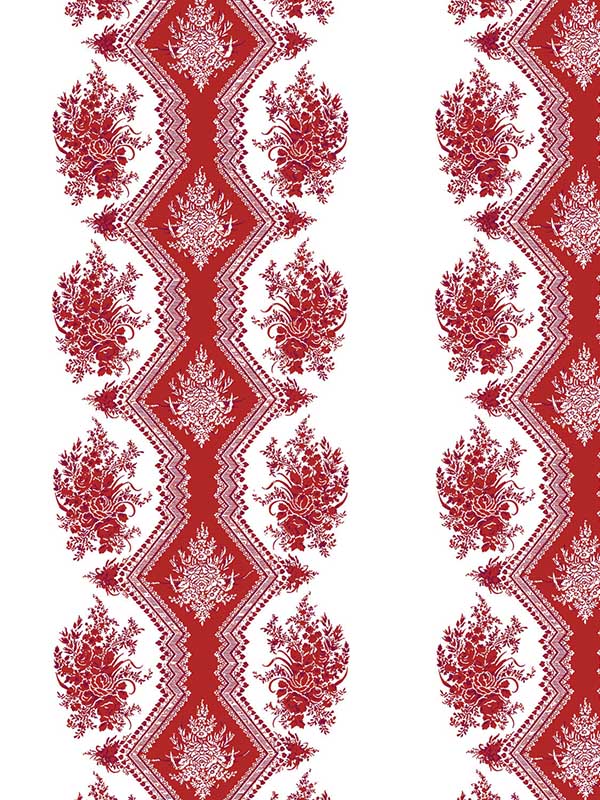 Coppelia wallpaper in red color - pattern number P8015105.9.0 - by Brunschwig and Fils in the  collection