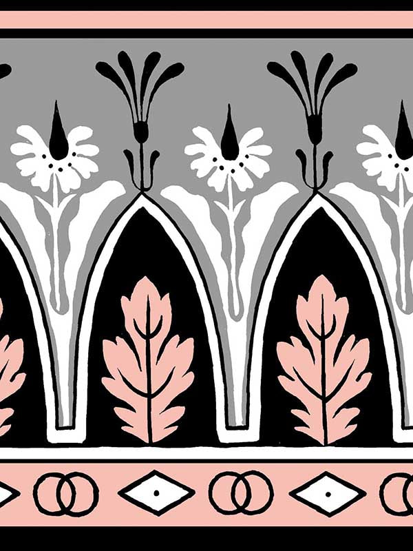 Lola Montez fabric in rose grey color - pattern number P8015106.1711.0 - by Brunschwig and Fils in the  collection