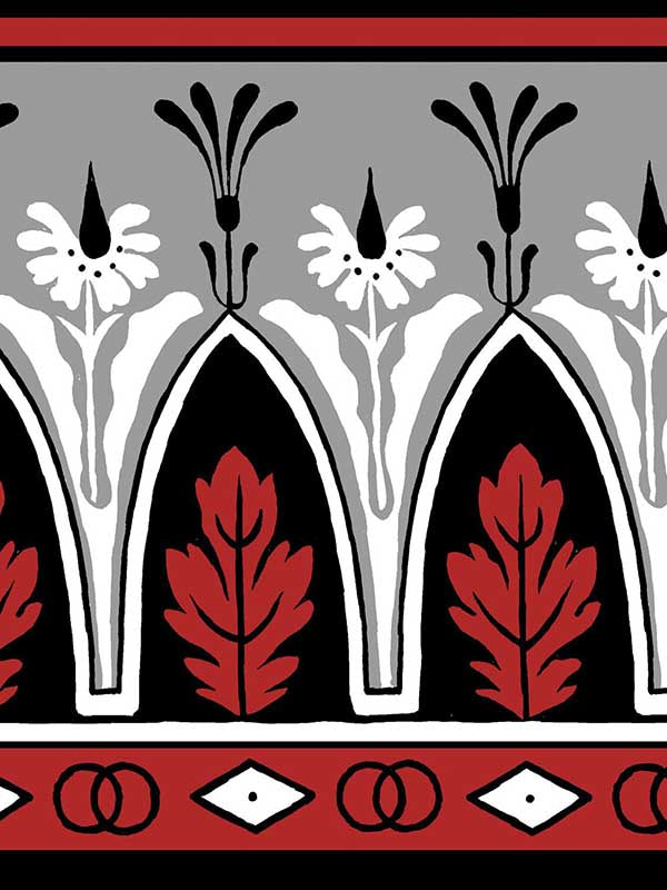 Lola Montez fabric in red color - pattern number P8015106.9.0 - by Brunschwig and Fils in the  collection