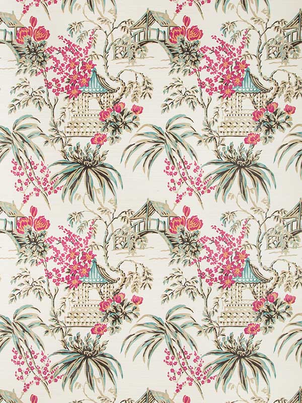 Tongli wallpaper in peony color - pattern number P8019115.713.0 - by Brunschwig and Fils in the  collection
