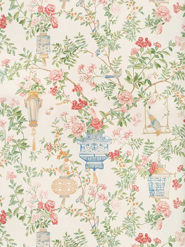 Jardin Fleuri wallpaper in ivory color - pattern number P8019118.192.0 - by Brunschwig and Fils in the  collection