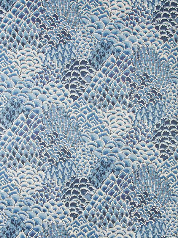 Katibi wallpaper in blue color - pattern number P8020104.55.0 - by Brunschwig and Fils in the  collection