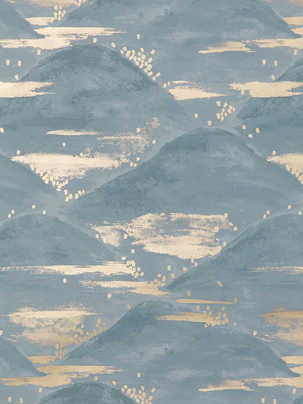 La Brume wallpaper in blue color - pattern number P8020105.5.0 - by Brunschwig and Fils in the  collection