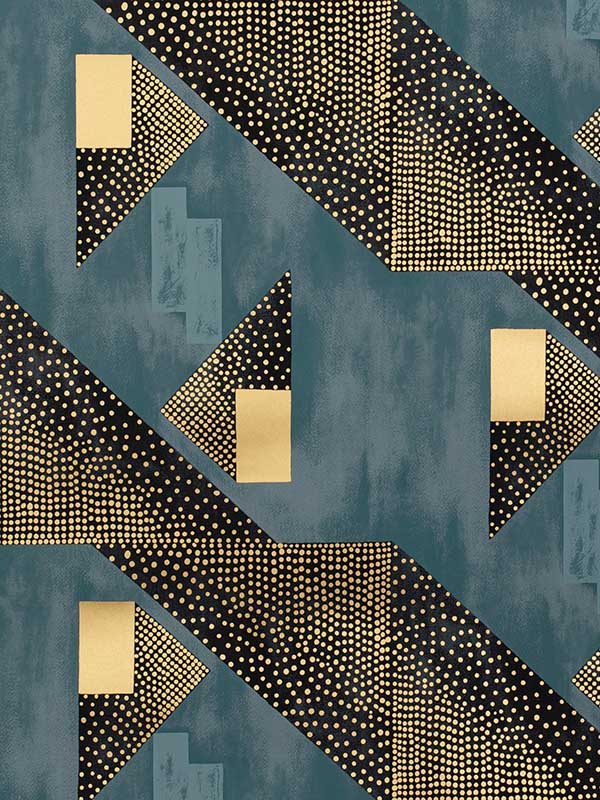 Le Tonnerre wallpaper in navy color - pattern number P8020107.504.0 - by Brunschwig and Fils in the  collection