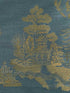 La Pagode wallpaper in teal color - pattern number P8020108.35.0 - by Brunschwig and Fils in the  collection