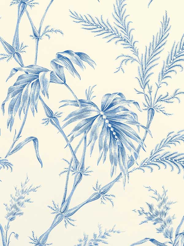 Lauziere wallpaper in blue color - pattern number P8020113.5.0 - by Brunschwig and Fils in the  collection