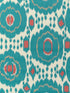 Mayenne wallpaper in aqua color - pattern number P8020114.3519.0 - by Brunschwig and Fils in the  collection