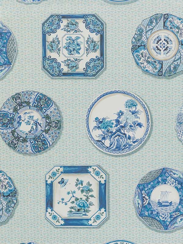 Bonchamp fabric in blue color - pattern number P8020115.5.0 - by Brunschwig and Fils in the  collection