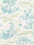 Valensole fabric in teal leaf color - pattern number P8022101.353.0 - by Brunschwig and Fils in the  collection