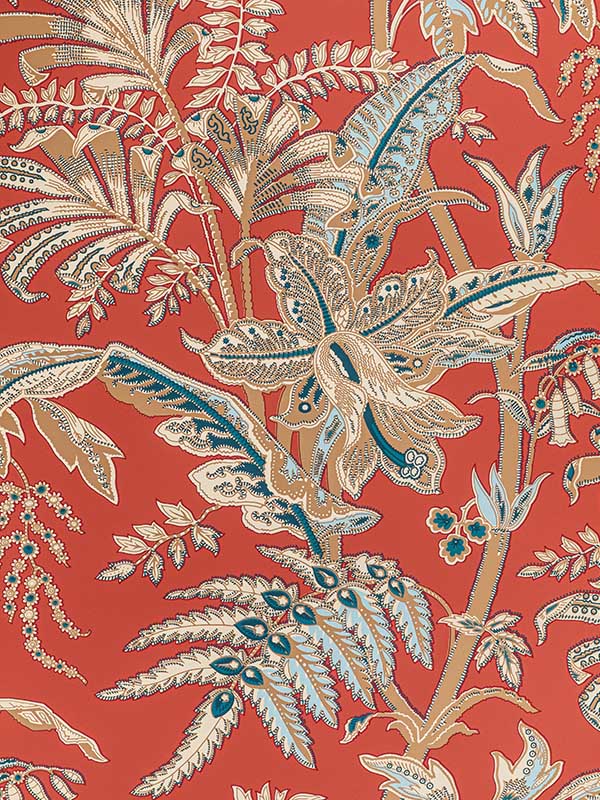 Seychelles fabric in coral color - pattern number P8022104.2413.0 - by Brunschwig and Fils in the  collection