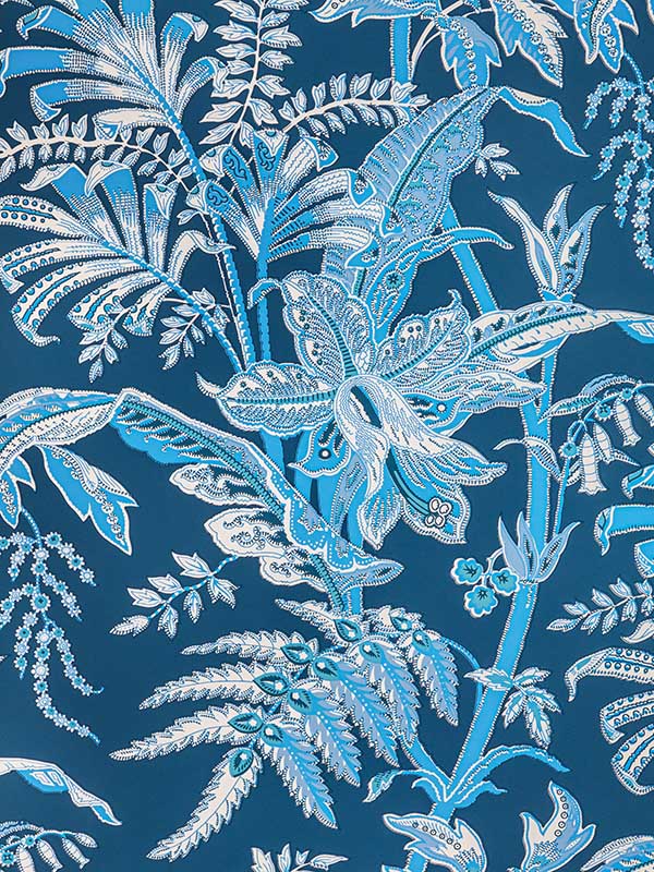 Seychelles fabric in navy color - pattern number P8022104.550.0 - by Brunschwig and Fils in the  collection