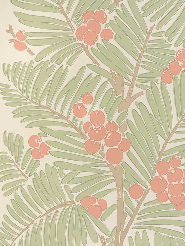 Palmar wallpaper in spice color - pattern number P8022108.319.0 - by Brunschwig and Fils in the  collection