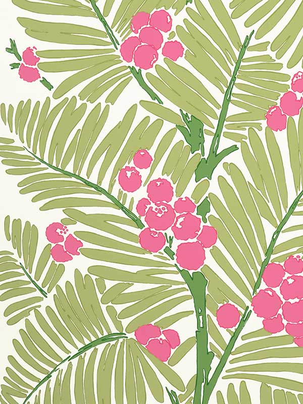 Palmar wallpaper in spring color - pattern number P8022108.73.0 - by Brunschwig and Fils in the  collection