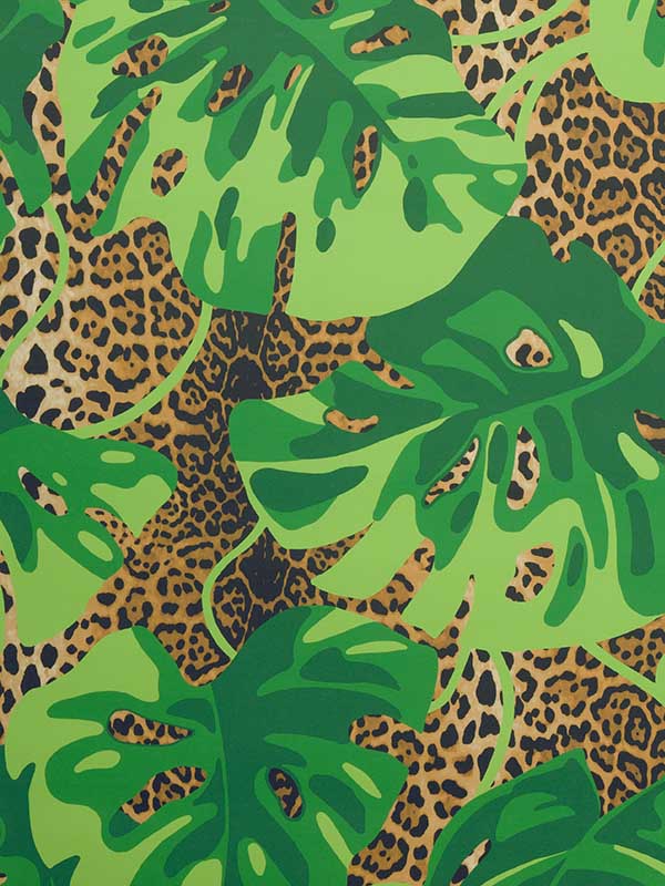 Mambo wallpaper in leaf color - pattern number P8022110.316.0 - by Brunschwig and Fils in the  collection