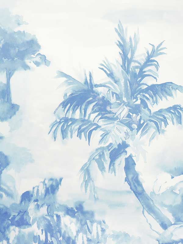 Nouvelle wallpaper in blue color - pattern number P8022112.5.0 - by Brunschwig and Fils in the  collection