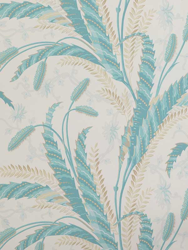 Vernay wallpaper in aqua color - pattern number P8023101.13.0 - by Brunschwig and Fils in the  collection