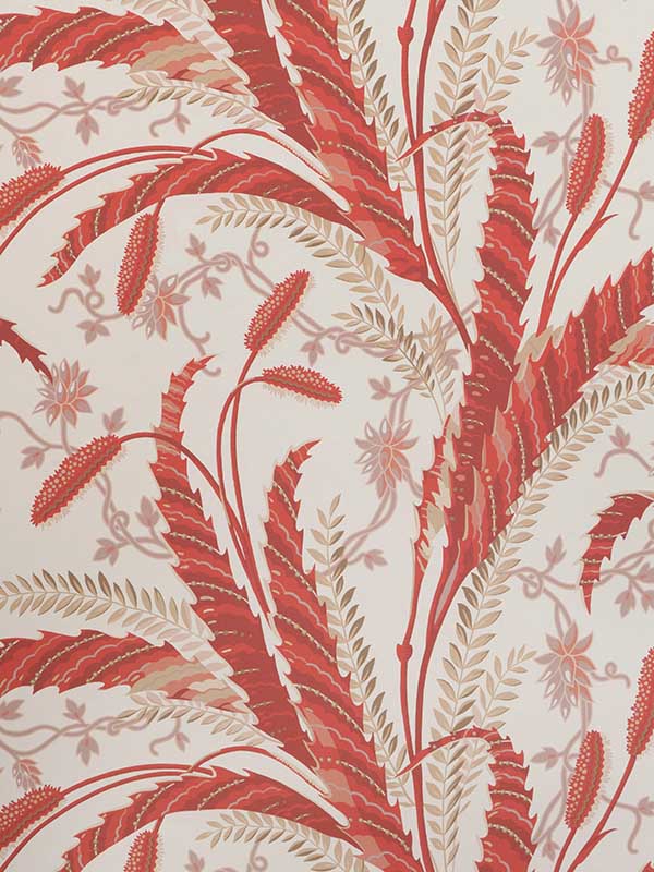 Vernay wallpaper in red color - pattern number P8023101.19.0 - by Brunschwig and Fils in the  collection