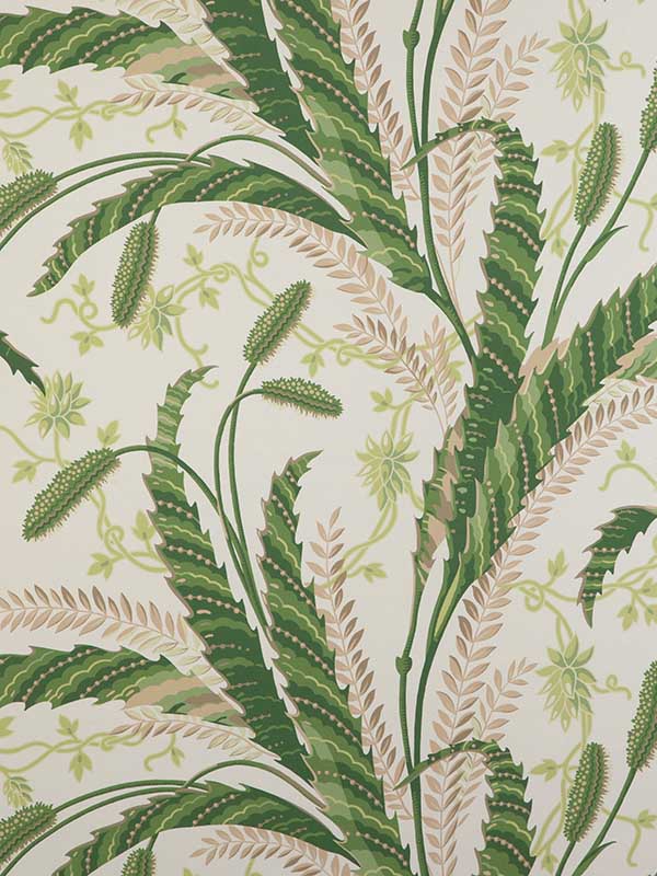 Vernay wallpaper in green color - pattern number P8023101.3.0 - by Brunschwig and Fils in the  collection