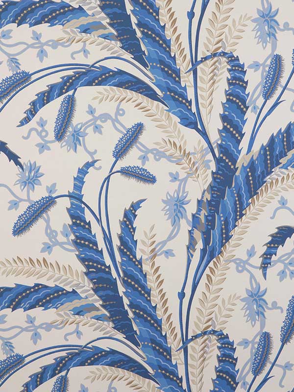 Vernay wallpaper in blue color - pattern number P8023101.5.0 - by Brunschwig and Fils in the  collection