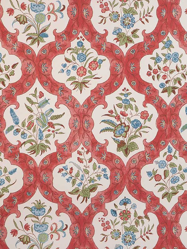 Ventoux wallpaper in red blue color - pattern number P8023102.195.0 - by Brunschwig and Fils in the  collection