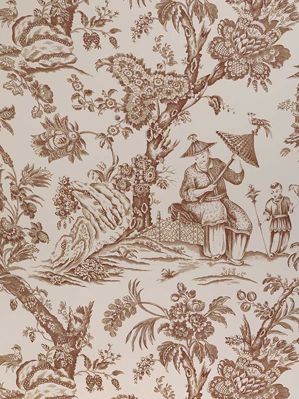 Marcel wallpaper in brown color - pattern number P8023106.6.0 - by Brunschwig and Fils in the  collection