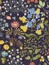 Groh Floral fabric in dark blue color - pattern number 4143-22002 - by A Street Prints in the Botanica collection
