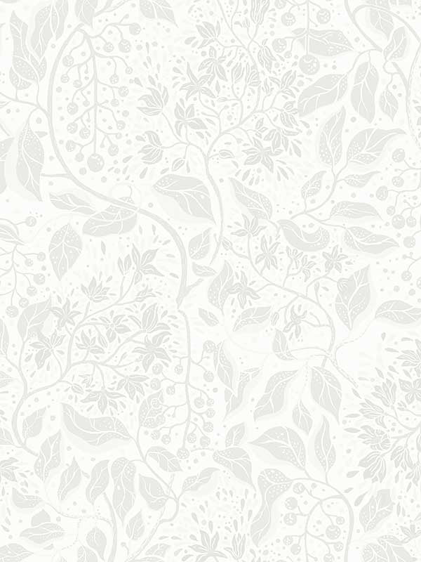 Turi Twining Vines fabric in light grey color - pattern number 4143-22021 - by A Street Prints in the Botanica collection