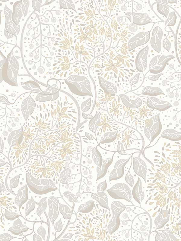 Turi Twining Vines fabric in khaki color - pattern number 4143-22023 - by A Street Prints in the Botanica collection