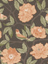 Bernadina Rosebush wallpaper in black color - pattern number 4143-34026 - by A Street Prints in the Botanica collection