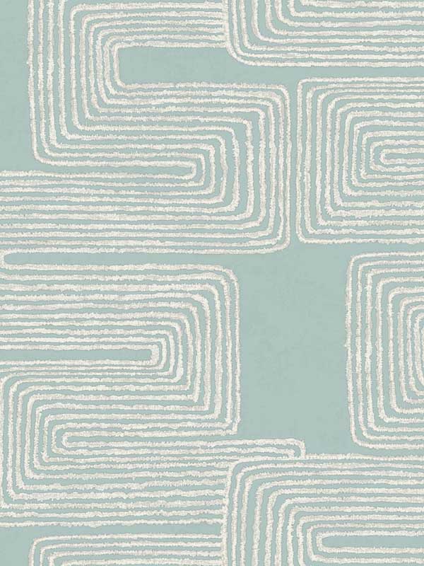Zulu Thread fabric in azure and gold color - pattern number AG2034 - by York in the Artistic Abstracts collection
