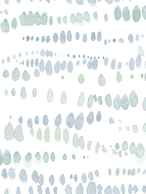 Dewdrops wallpaper in blue color - pattern number AG2045 - by York in the Artistic Abstracts collection