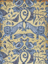 Extinct wallpaper in blue color - pattern number W0100/01.CAC.0 - by Clarke and Clarke in the Animalia by Emma J Shipley collection