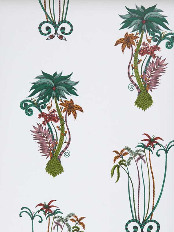Jungle Palms wallpaper in jungle color - pattern number W0101/02.CAC.0 - by Clarke and Clarke in the Animalia by Emma J Shipley collection
