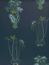 Jungle Palms wallpaper in navy color - pattern number W0101/03.CAC.0 - by Clarke and Clarke in the Animalia by Emma J Shipley collection