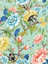 Sapphire Garden fabric in mineral color - pattern number W0133/02.CAC.0 - by Clarke and Clarke in the Botanical Wonders collection
