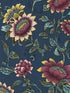 Tonquin fabric in midnight color - pattern number W0134/03.CAC.0 - by Clarke and Clarke in the Botanical Wonders collection