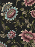 Tonquin fabric in noir color - pattern number W0134/04.CAC.0 - by Clarke and Clarke in the Botanical Wonders collection