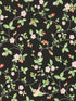 Wild Strawberry fabric in noir color - pattern number W0135/04.CAC.0 - by Clarke and Clarke in the Botanical Wonders collection