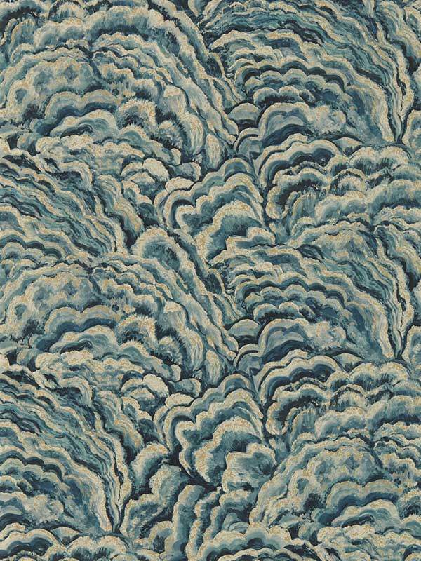Lumino wallpaper in kingfisher gilver color - pattern number W0142/03.CAC.0 - by Clarke and Clarke in the Exotica 2 collection
