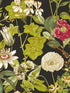 Passiflora wallpaper in noir color - pattern number W0143/04.CAC.0 - by Clarke and Clarke in the Exotica 2 collection