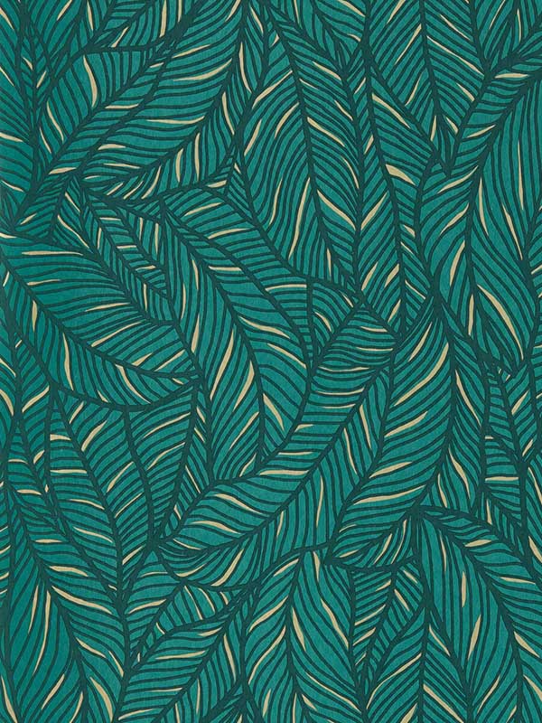 Selva wallpaper in emerald color - pattern number W0144/02.CAC.0 - by Clarke and Clarke in the Exotica 2 collection