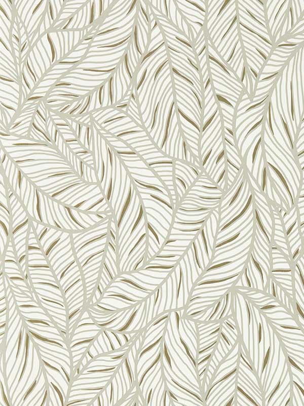 Selva wallpaper in linen champagne color - pattern number W0144/03.CAC.0 - by Clarke and Clarke in the Exotica 2 collection