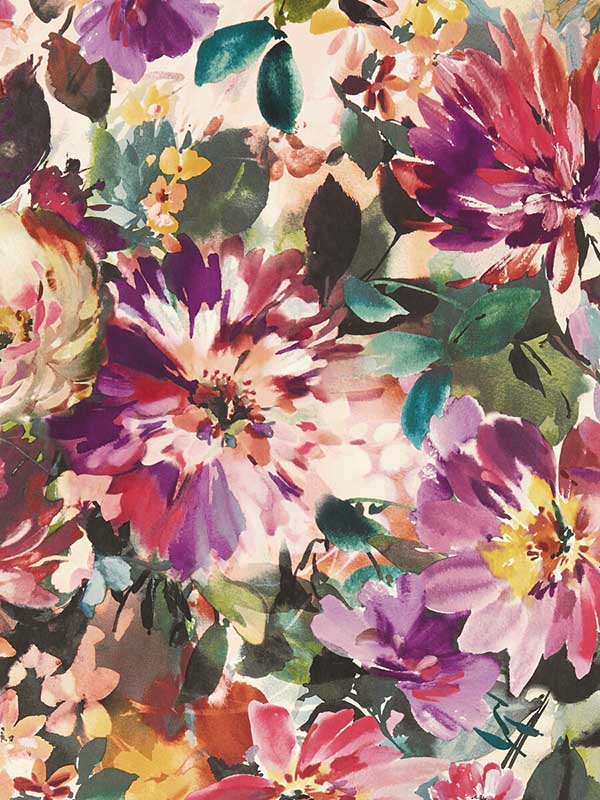 Tahiti wallpaper in fuchsia color - pattern number W0145/02.CAC.0 - by Clarke and Clarke in the Exotica 2 collection