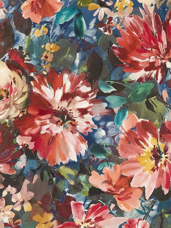 Tahiti wallpaper in midnight color - pattern number W0145/03.CAC.0 - by Clarke and Clarke in the Exotica 2 collection